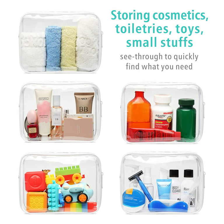 Travel Bottles And TSA Approved Toiletry Bag, Clear Quart Size
