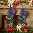 thumbnail image 6 of Fuzoiu Neon Graffiti Urban Art Print 18 inches Christmas Stockings, Personalized Christmas Stockings,for Family Decorations Hanging Ornament for Xmas Holiday Party, 6 of 7