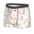 thumbnail image 2 of Daiia Wildflower Watercolor 3 Men's Underwear Boxer Briefs, Cotton Stretch Moisture-Wicking Underwear-XX-Large, 2 of 9