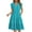 Bluish, variant on UVN Summer Dresses for Women Ruffle Sleeve V Neck Midi Dress Casual Beach Sundress with Pockets