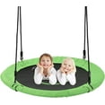 thumbnail image 1 of Tree Swings for Kids Outdoor, 40 Inch Diameter 600lb Weight & Adjustable Hanging Ropes Tree Swings, Great for Playground Swing, Backyard and Playroom(Green), 1 of 6