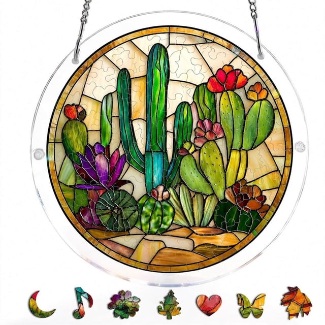 Acrylic Puzzle Pendant Sunshade Window Hanging Plates