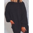 thumbnail image 4 of Beautyin Women Solid Color Loose Long Sweater Pullover L-2XL, 4 of 4