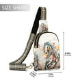 thumbnail image 2 of Horse Colorful Crossbody Bags Backpack Chest Bag Shoulder Bag Waist Bag for Outdoor Travel Hiking Fitness Cycling, 2 of 7