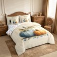 thumbnail image 2 of Erosebridal Pumpkin Trio Full Size Bedding Sets 7 Pieces,Fall Harvest Full Size Bed in a Bag,Khaki,Reversible, 2 of 6
