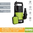 thumbnail image 2 of Bomba Sumergible Plástica 1/2hp 13 Metros Con Flotador Igoto Igoto SPL370, 2 of 2