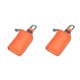 thumbnail image 4 of Cartera de cuero Sonducket monedero organizador de tarjetas de crédito con cierre de cremallera Naranja 2piezas, 4 of 6