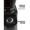 thumbnail image 4 of Aeitto Burr Coffee Grinder, Coffee Grinder for home use, Stainless Steel Coffee Grinder Electric, 48 Grind Settings, Espresso/Pour Over/French Press Coffee Maker, Black, 4 of 7