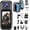 H91 (Touchscreen + 128GB Card), variant on B-Qtech Mini Action Camera 1080P, Wearable Body Cam with 360° Clip, Thumb-Sized Video Recorder, One-Click Recording for Travel & Pets (Black)