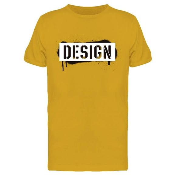 Stencil Design T-Shirt Men -Image by Shutterstock, Male Large