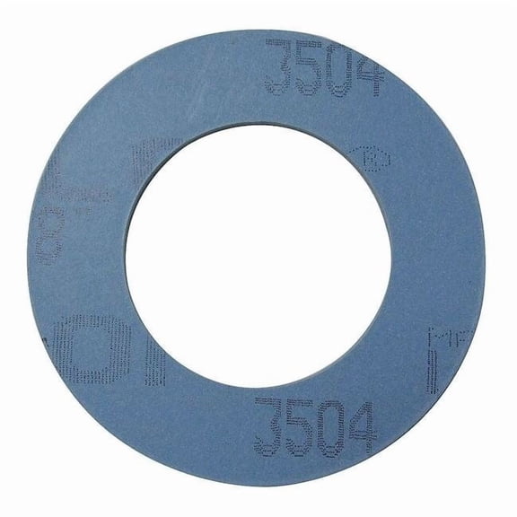 Garlock Flange Gasket,3 in.,1/16 in.,Blue,PTFE 3504RG-0150-062-0300