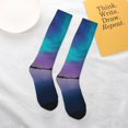 thumbnail image 6 of Bingfone Compression Socks for Women and Men Long Socks for Running Athletic Cycling Nurse-Night At Lake Aurora, 6 of 8