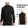 thumbnail image 2 of Little Donkey Andy Men's Quick-dry Running Jacket, Convertible UPF 50+ Cycling Jacket Windbreaker with Removable Sleeves Size L, 2 of 6