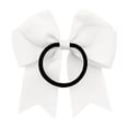 thumbnail image 4 of Ribbon Satin Fishtail Bow Hair Ties And Headbands For Girls Elegant Hair Accessories For Everyday Wear, White, 4 of 4