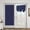 Blue, variant on Thermal Insulated Door Curtains French Door Privacy Blinds Blackout Tie Up Shades Sticker Room Darkening Curtains for Glass Door Window, 26x40-Inch, Blue, 1 Panel
