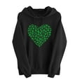 thumbnail image 2 of Craaazy Womens Long Sleeve St Patricks Day Hooded Shirts Pullover Tops with Pockets and Drawsrting, 2 of 6