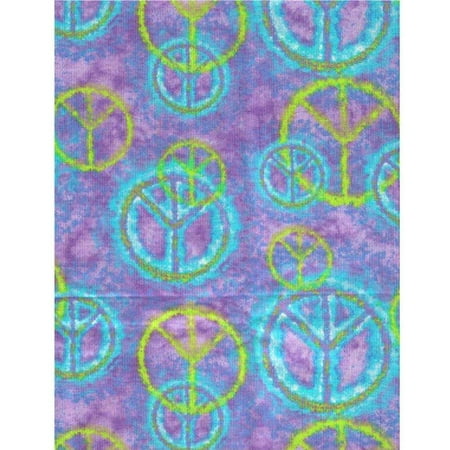 Tie Dye Peace Sign Fabric
