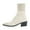 White, variant on Stretch Ankle Boots for Women Pointed Toe Stacked Heel Knit Sock Booties Casual Dressu Fall Chelsea Boots