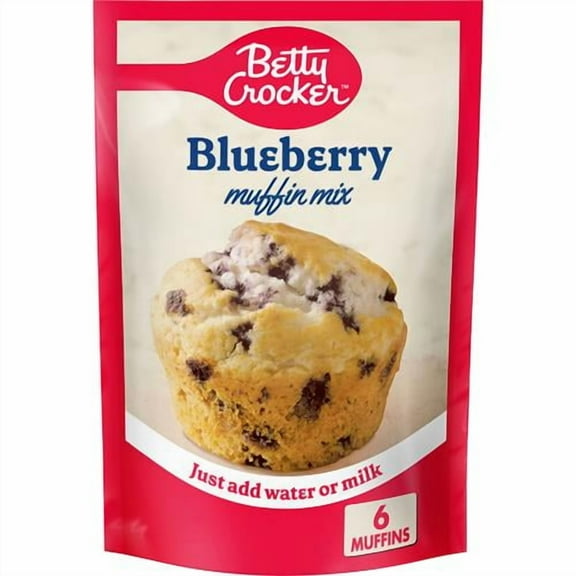 Betty Crocker Blueberry Muffin Mix, 6.5 Oz - Pack of 2