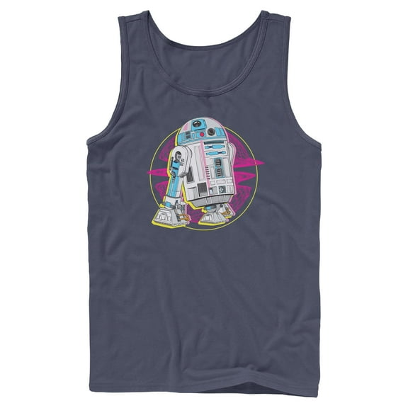 Mens Star Wars R2-D2 Retro Vibes Tank Top
