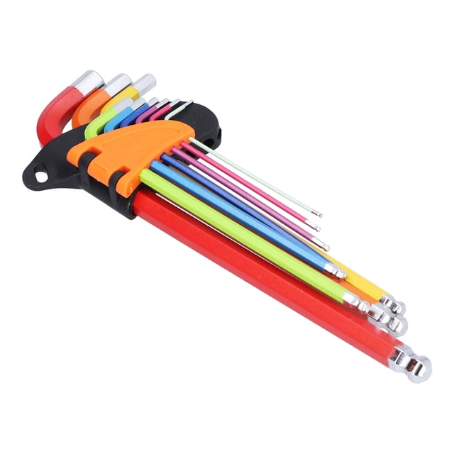 Hex Keys, 9Pcs Hexs Wrench Set Vanadium Steel Folding For Bike For Turning Screws For Motorcycle Maintenance