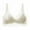 White, variant on Womens Wireless Bras Full Coverage Moisture Wicking Bra V Mesh Comfy Bralette Seamless Everyday Bras