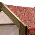 thumbnail image 4 of Fruits Pet House, Refreshing Watermelon Slices Summer Season Tropical Organic Yummy Design, Outdoor & Indoor Portable Dog Kennel with Pillow and Cover, 5 Sizes, Red Hunter Green, by Ambesonne, 4 of 4