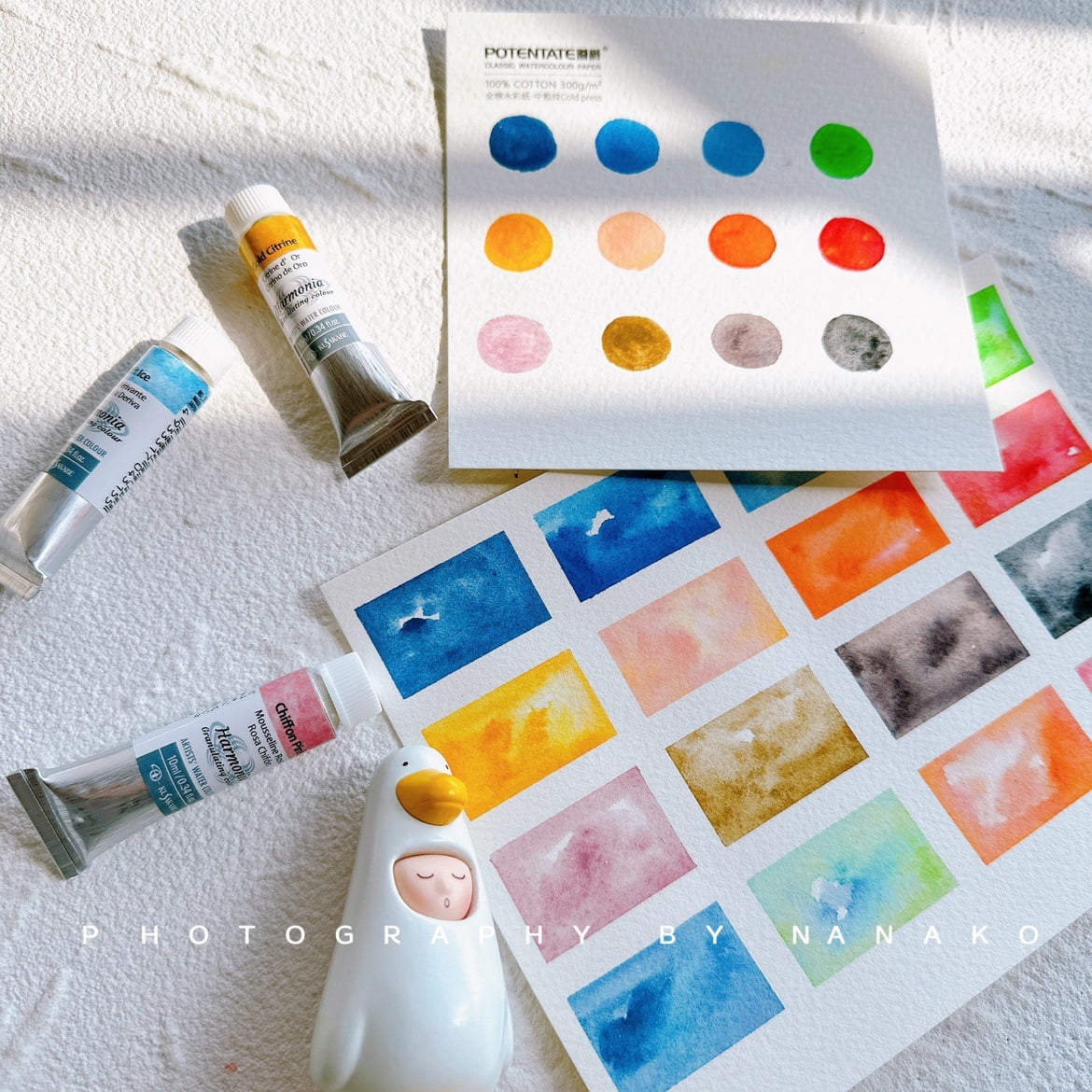 Kusakabe Transparent Watercolour Harmonia 24 Color Set Granulation colour Acuarela 1ml tin box