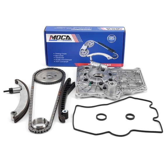 MOCA AUTOPARTS Timing Chain Kit with Oil Pump Fit for 2002-2008 Mini Cooper 1.6L