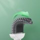 thumbnail image 4 of Escobilla de baño de silicona con soporte, 2 uds., nueva varita para inodoro de pared sin goteo, mango largo antideslizante, cerdas de silicona suaves, inodoro limpio, montaje en pared, 4 of 5