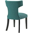 thumbnail image 5 of Modway Curve Dining Side Chair Fabric Set of 2 in Teal, 5 of 7