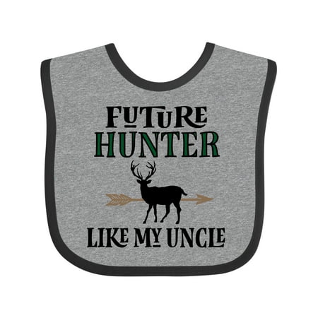 

Inktastic Hunting Future Hunter Like Uncle Boys or Girls Baby Bib