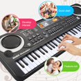 thumbnail image 3 of POINTERTECK Piano Keyboard for kids 61 key with Microphone Electronic Musical Interactive Teaching Piano Keyboard, 3 of 11