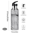 thumbnail image 5 of ALAZA Artistic Line Water Bottle Insulated Flask Stainless Steel Straw Lid 20 oz, 5 of 6