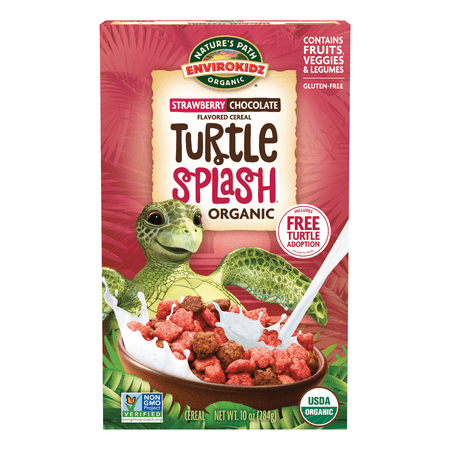EnviroKidz Organic Strawberry Chocolate Turtle Splash Cereal, Gluten Free, 10 oz