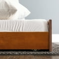 thumbnail image 2 of Desert Fields Baneberry Simple Solid Wood Trundle Bed, Honey, 2 of 9