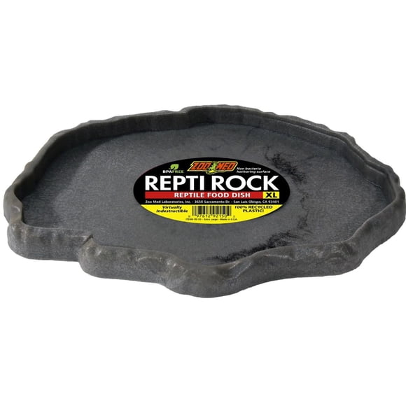 Plato de comida Reptile Rock Zoo Med, XL, irrompible