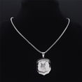 thumbnail image 6 of Holy Family 14K White Gold Archangel Michael Guardian Angel Necklaces Gabriel Necklace Sacred Heart of Jesus Jewelry, 6 of 7