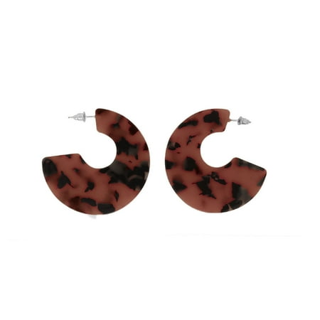 - Brown Tortoise Shell Hoop Earrings for Women Fashion Earrings Jewelry for Ladies Gifts Ideas Online