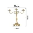thumbnail image 2 of Candelabro Portavelas Antiguo Vintage Mesa De Comedor Metal seitruly HA024721-03, 2 of 5