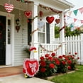 thumbnail image 6 of Valentine's Day Porch Goose Clothes - Holiday Goose Outfit Decor for Lawn Porch Goose Statue, Valentine Garden Goose Accessories for Outdoor Yard Porch Holiday Seasonal Decor Gift, Red, 6 of 6