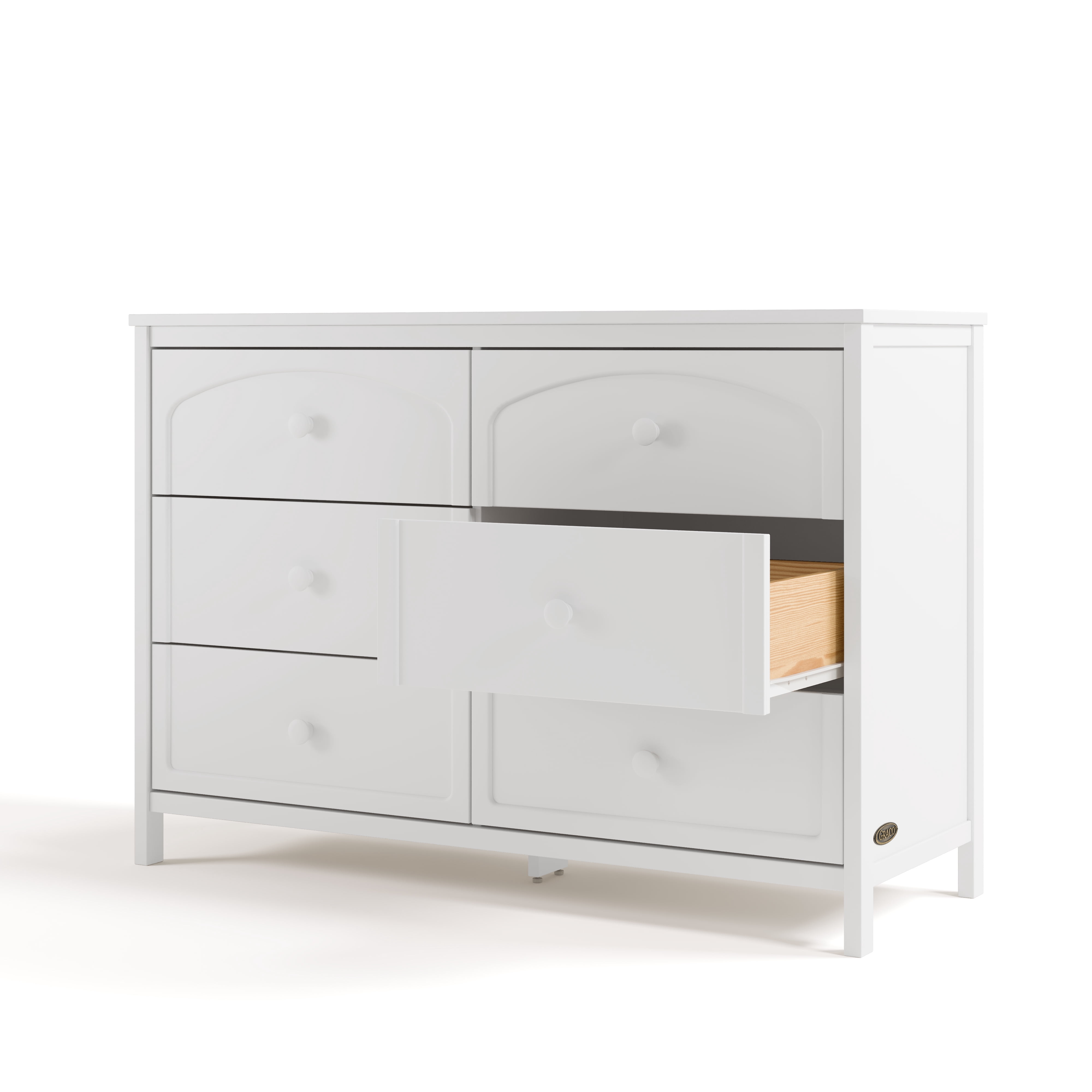 Graco Olivia 6 Drawer Double Dresser, White