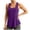 Purple, variant on Tank Top for Women Womens Sleeveless Tops Women Workout Tops Athletic Sports Running Tank Mesh Yoga Training Solid Tops Mint Green XXL