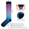 thumbnail image 3 of joogoo Blue Gradient-z6 Socks Women Men Knee High Sock, 3 of 8