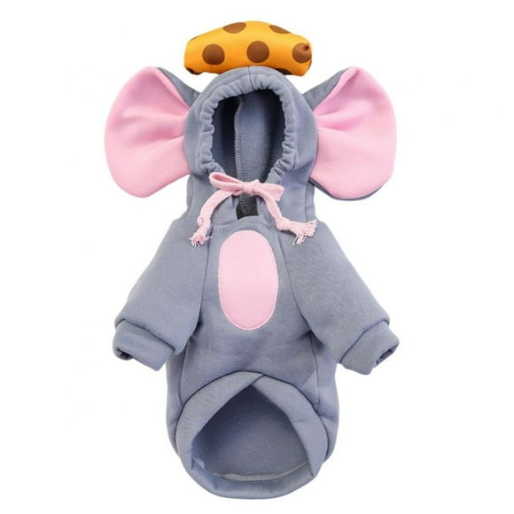 Costume d'Animal Mignon, Design Souris, Chandail à Capuchon Chaud pour Chiens et Chats, Vêtements de Déguisement de Noël pour Chiots et Chatons