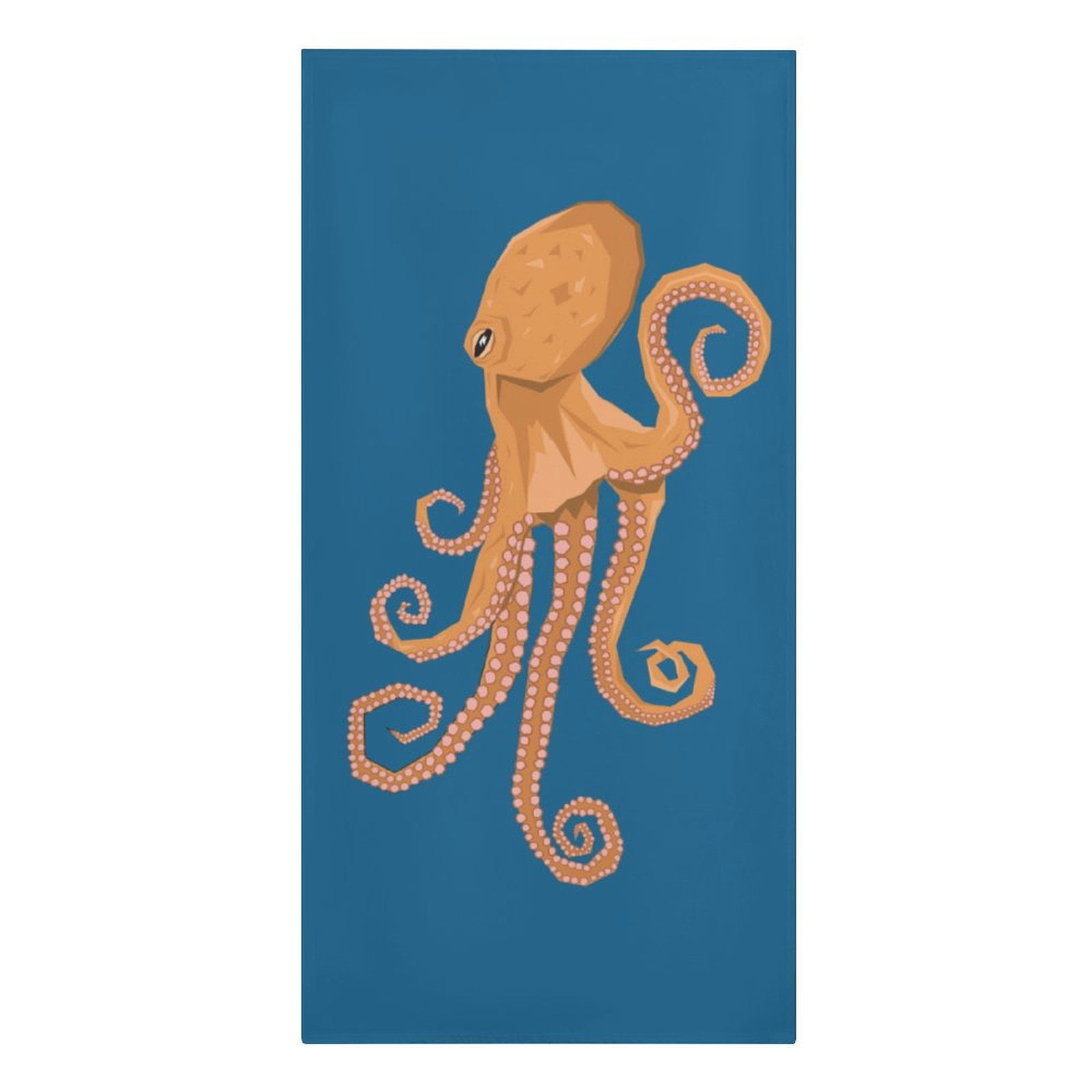 Octopus Coastal Ocean Beach Towel 30x60 inch Nautical Animal Sea Life Microfiber Beach Towels for Travel Sand Free Quick Dry Travel Towels Quick Dry Ultra Absorbent Super Soft Pool Travel Swimming