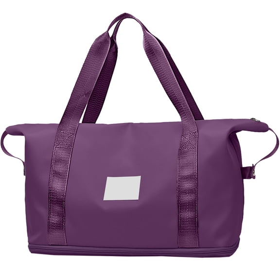 GASTROPOD Weekender Bags for Women,Travel Bag Carry on Gym Bag,Travel Duffle Bag with Wet Dry Pocket/Front Phone Pocket/Trolley Sleeve Pocket,Dark Purple Small Gym Bag for Women