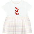 thumbnail image 3 of Inktastic Cardinal Cute Bird Watching Girls Baby Dress, 3 of 5