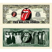 25 Rolling Stones Million Dollar Bill with Bonus “Thanks a Million” Gift Card Set