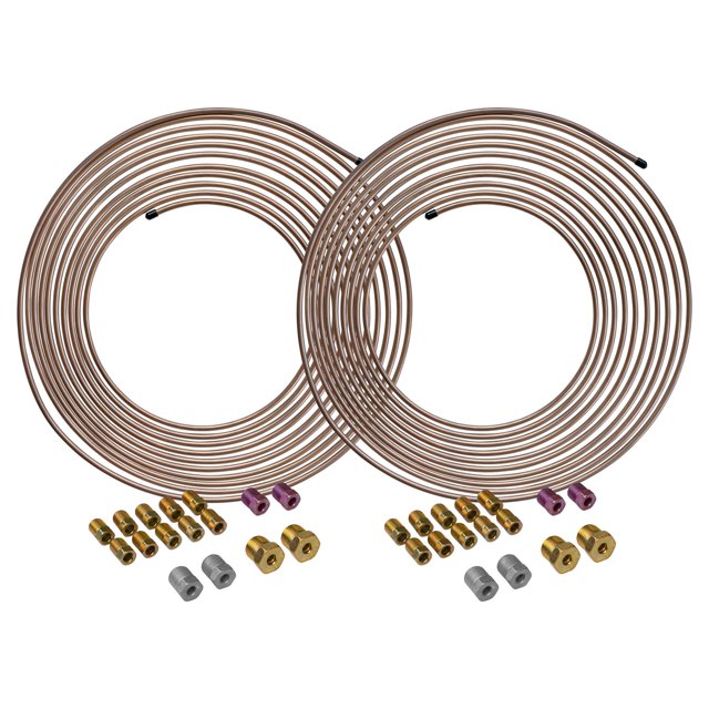 4LIFETIMELINES CopperNickel Brake Line Tubing Coils and Fittings, 2